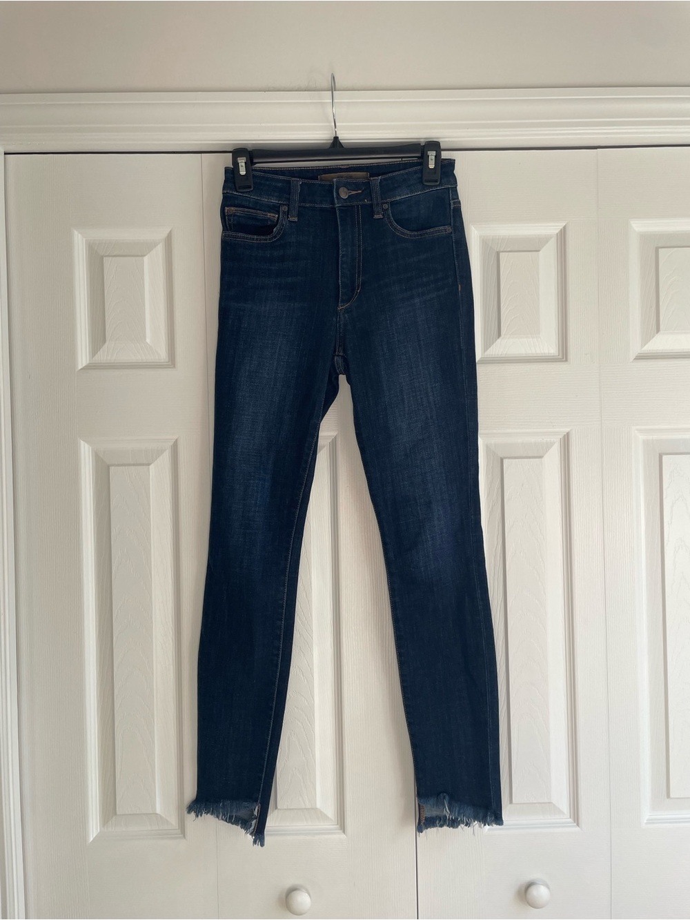 Joe's Jeans Charlie high rise skinny ankle jeans with Frayed Hem
